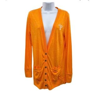 Tennessee Volunteers Cardigan Sweater Top Longline UT TN Vols Womens Medium